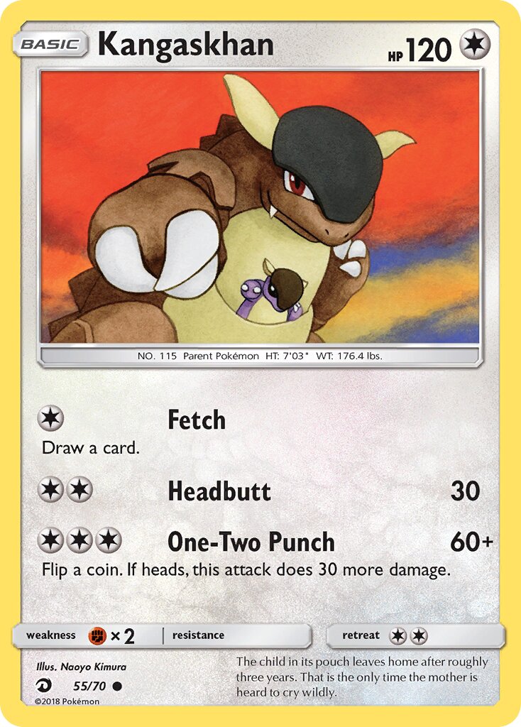 Kangaskhan 055/78 — Dragon Majesty (English Pokémon TCG card)