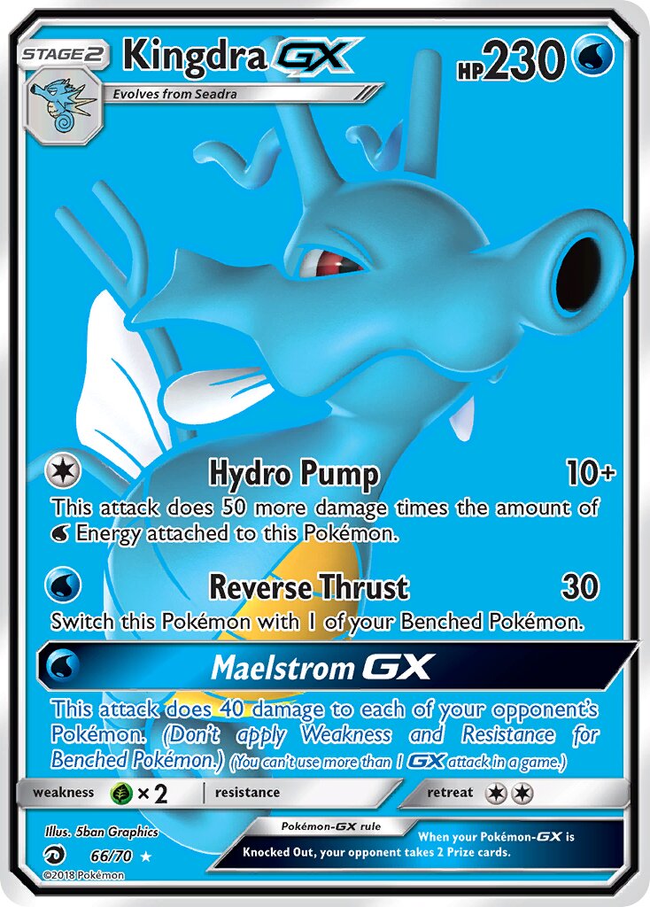 Kingdra-GX 066/78 — Dragon Majesty (English Pokémon TCG card)