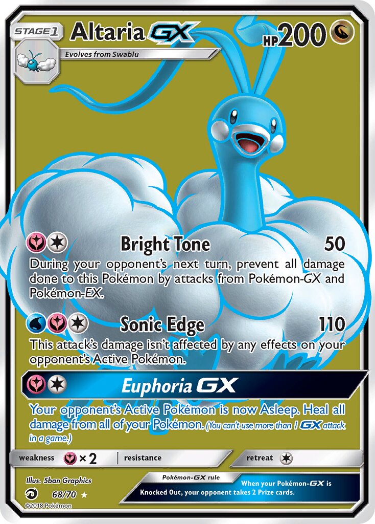 Altaria-GX 068/78 — Dragon Majesty (English Pokémon TCG card)