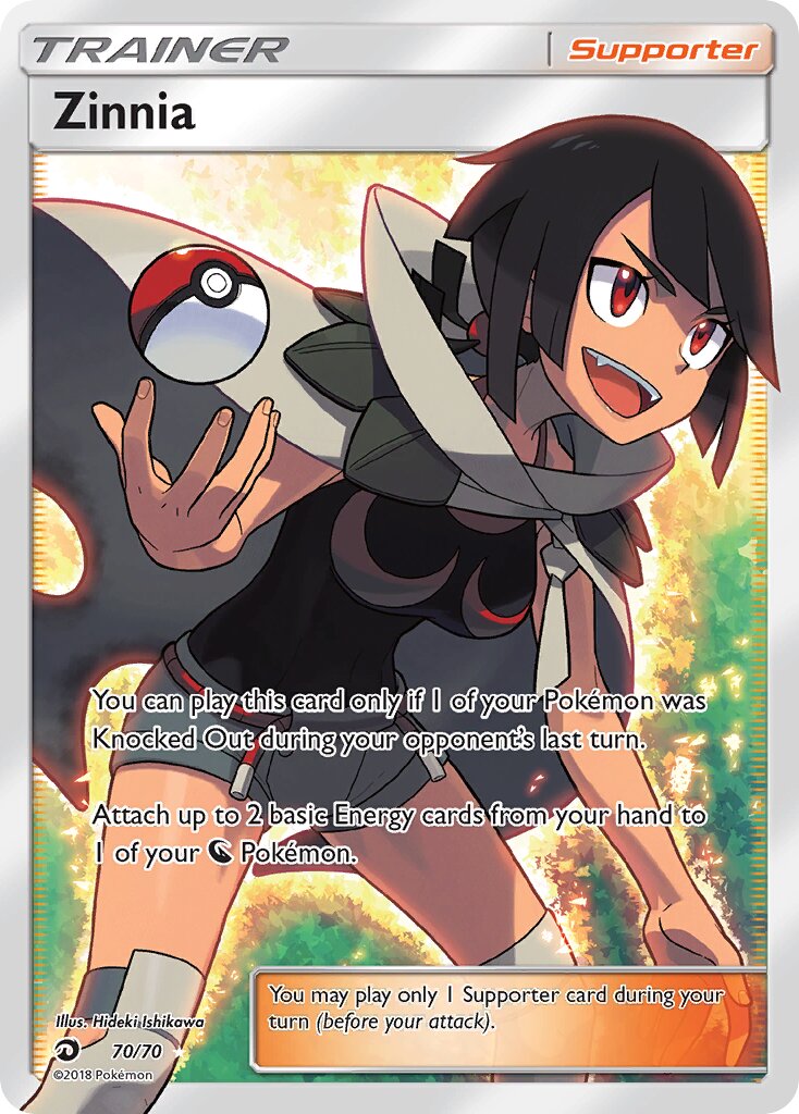 Zinnia 070/78 — Dragon Majesty (English Pokémon TCG card)