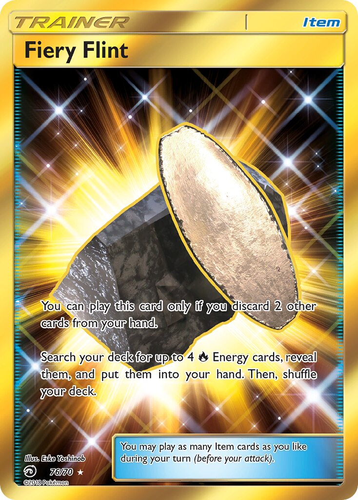 Fiery Flint 076/78 — Dragon Majesty (English Pokémon TCG card)