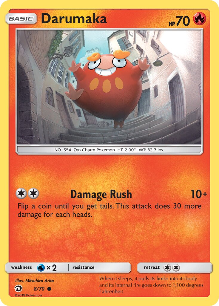 Darumaka 008/78 — Dragon Majesty (English Pokémon TCG card)