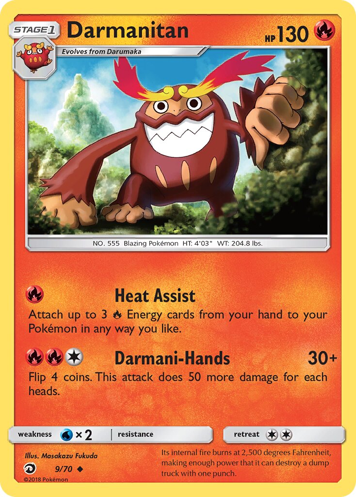 Darmanitan 009/78 — Dragon Majesty (English Pokémon TCG card)