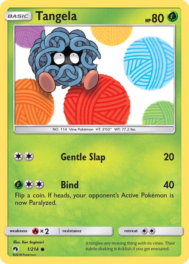 Tangela 001/236 — Lost Thunder (English Pokémon TCG card)