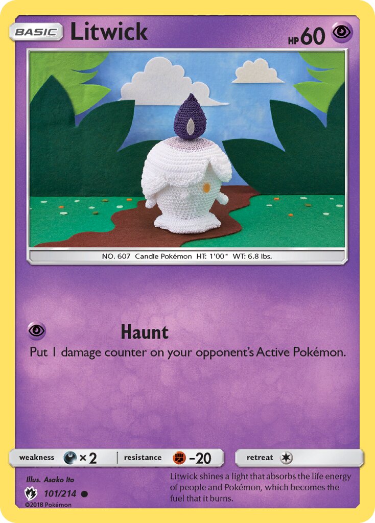 Litwick 101/236 — Lost Thunder (English Pokémon TCG card)