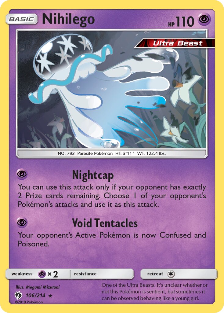 Nihilego 106/236 — Lost Thunder (English Pokémon TCG card)