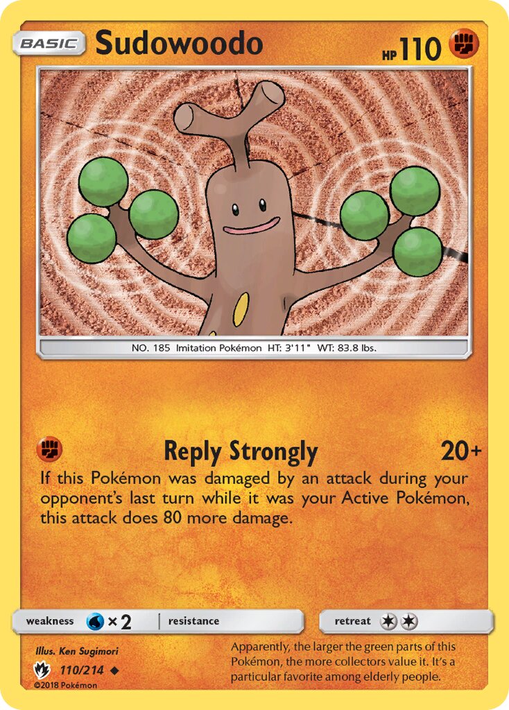 Sudowoodo 110/236 — Lost Thunder (English Pokémon TCG card)