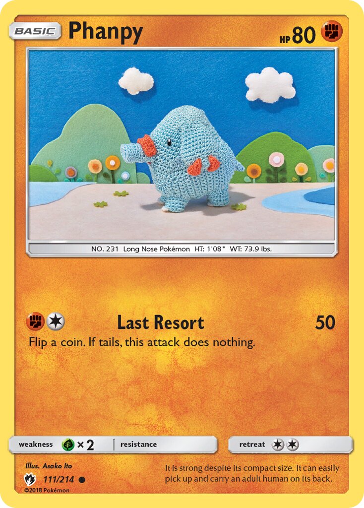 Phanpy 111/236 — Lost Thunder (English Pokémon TCG card)