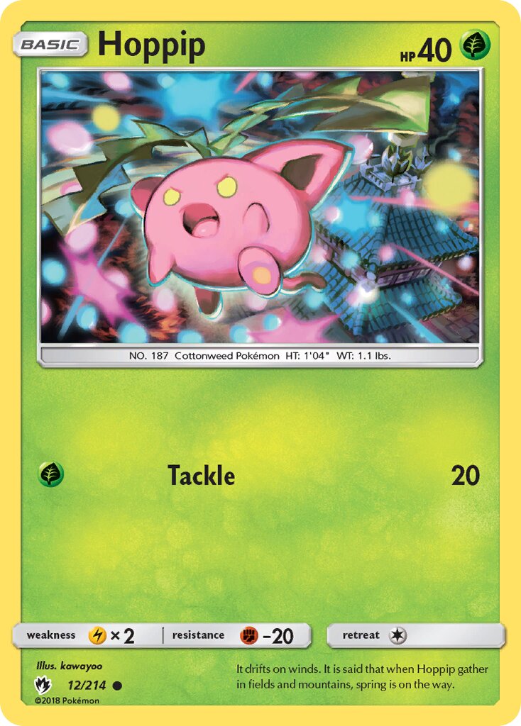 Hoppip 012/236 — Lost Thunder (English Pokémon TCG card)