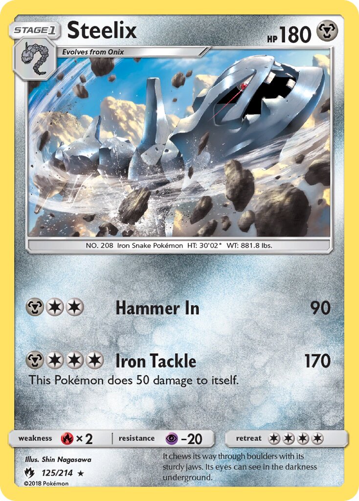 Steelix 125/236 — Lost Thunder (English Pokémon TCG card)