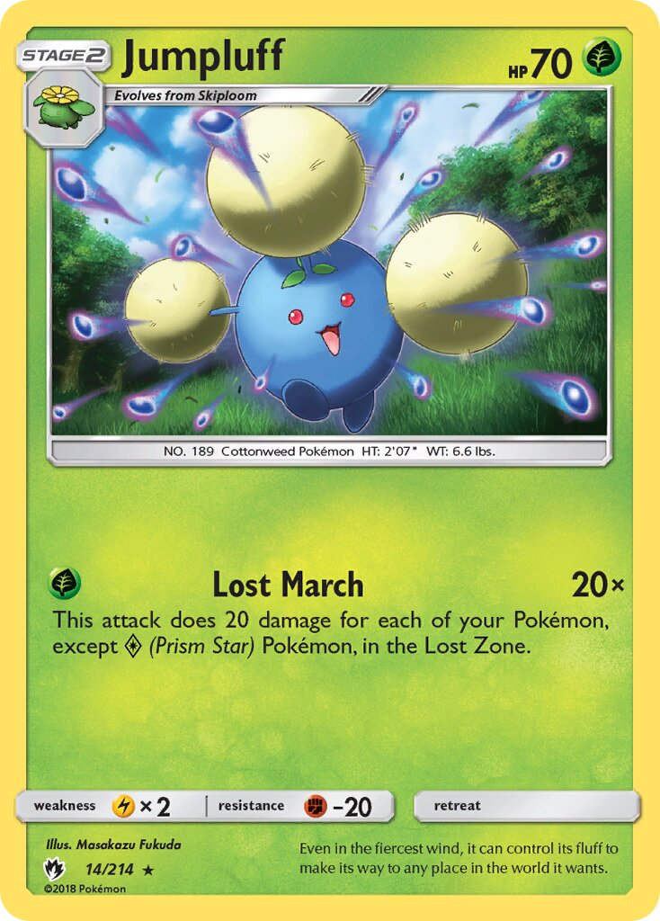 Jumpluff 014/236 — Lost Thunder (English Pokémon TCG card)