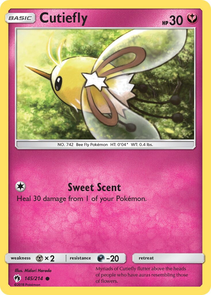 Cutiefly 145/236 — Lost Thunder (English Pokémon TCG card)