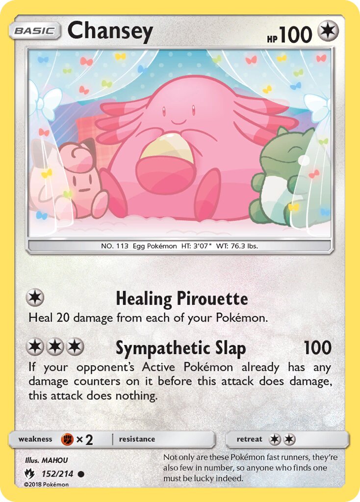 Chansey 152/236 — Lost Thunder (English Pokémon TCG card)
