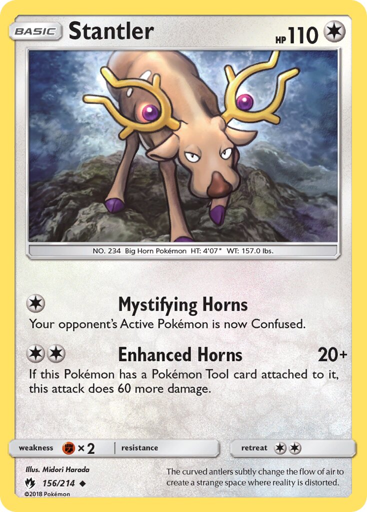 Stantler 156/236 — Lost Thunder (English Pokémon TCG card)
