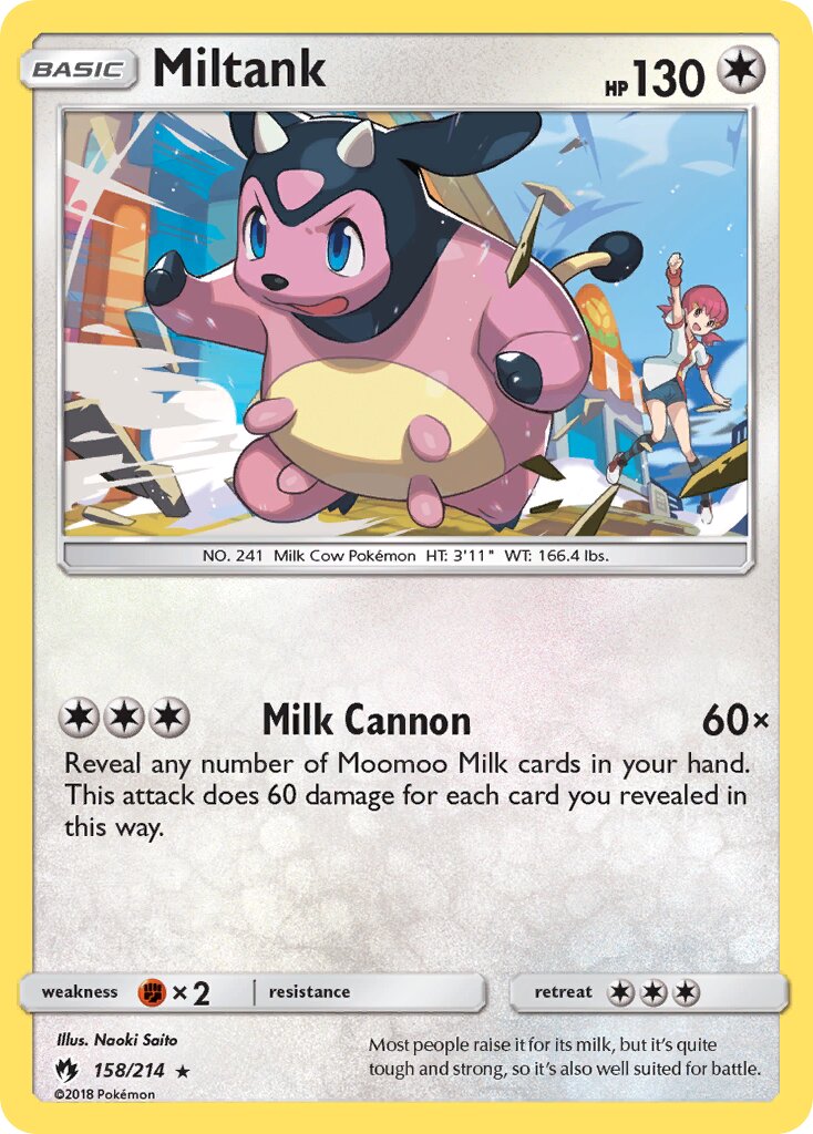 Miltank 158/236 — Lost Thunder (English Pokémon TCG card)