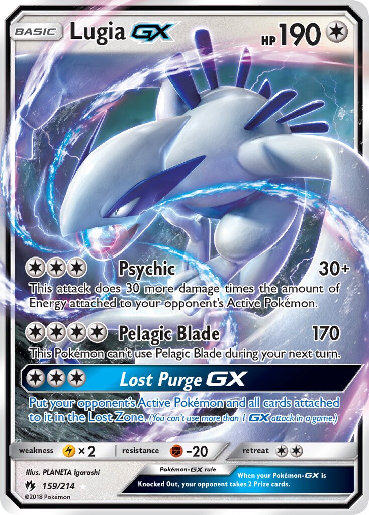 Lugia-GX 159/236 — Lost Thunder (English Pokémon TCG card)