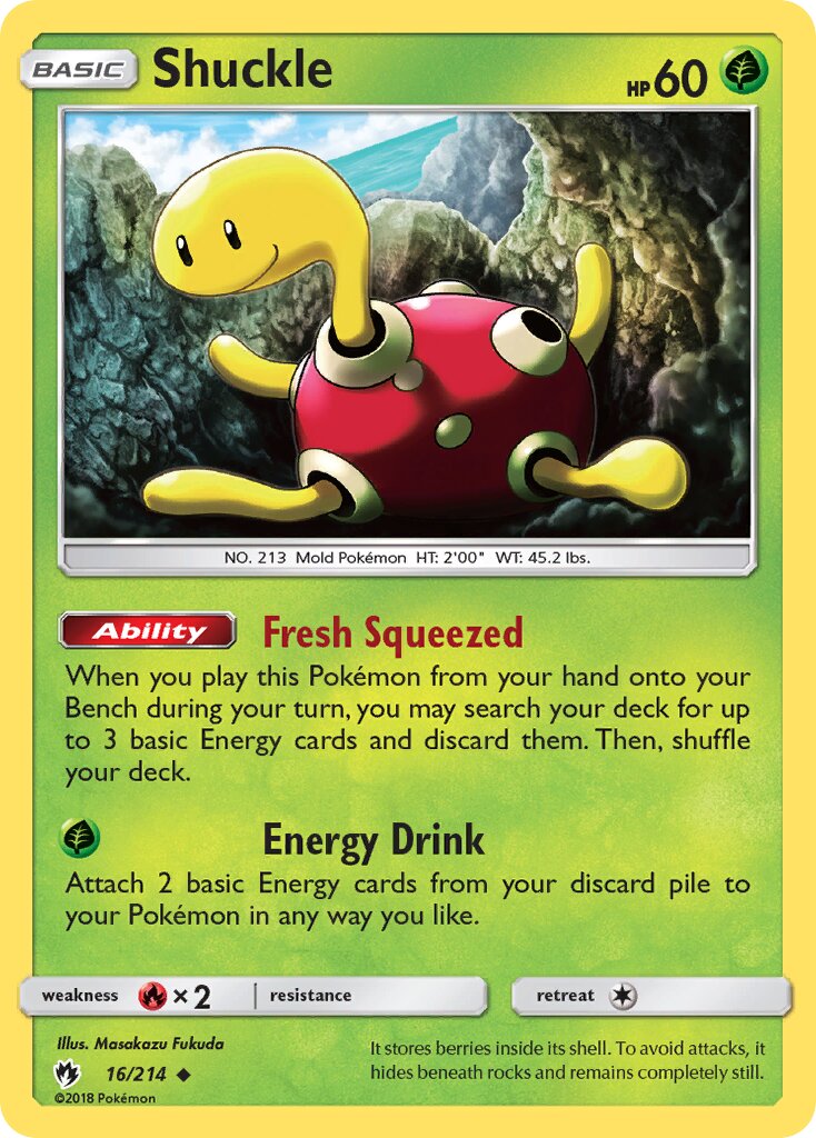 Shuckle 016/236 — Lost Thunder (English Pokémon TCG card)