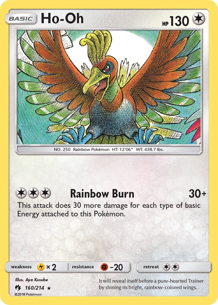 Ho-Oh 160/236 — Lost Thunder (English Pokémon TCG card)
