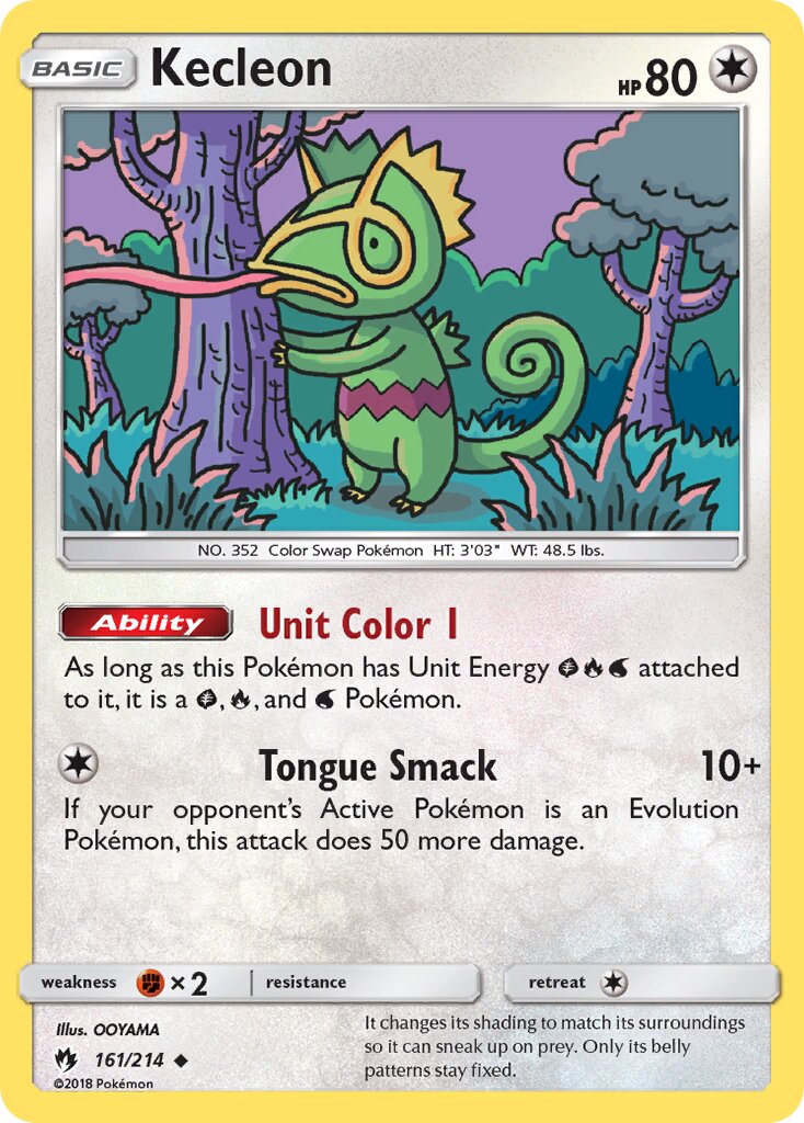 Kecleon 161/236 — Lost Thunder (English Pokémon TCG card)