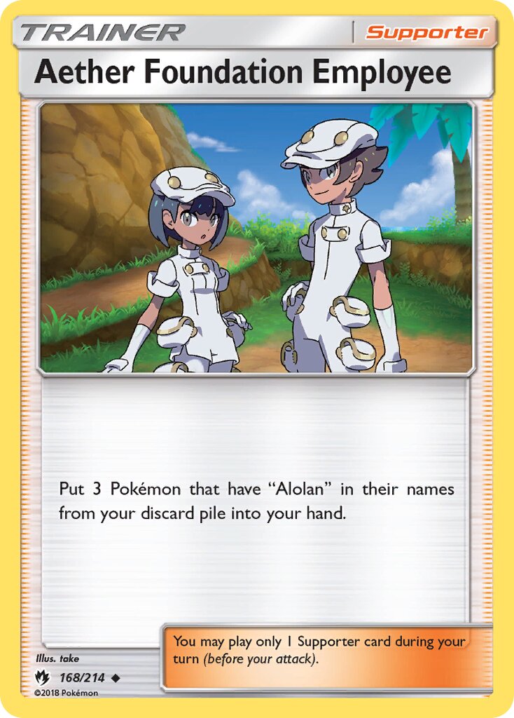 Aether Foundation Employee 168/236 — Lost Thunder (English Pokémon TCG card)