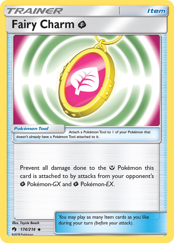 Fairy Charm Grass 174/236 — Lost Thunder (English Pokémon TCG card)