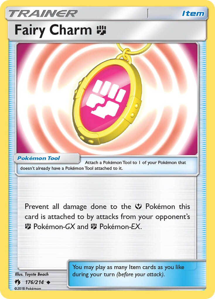 Fairy Charm Fighting 176/236 — Lost Thunder (English Pokémon TCG card)