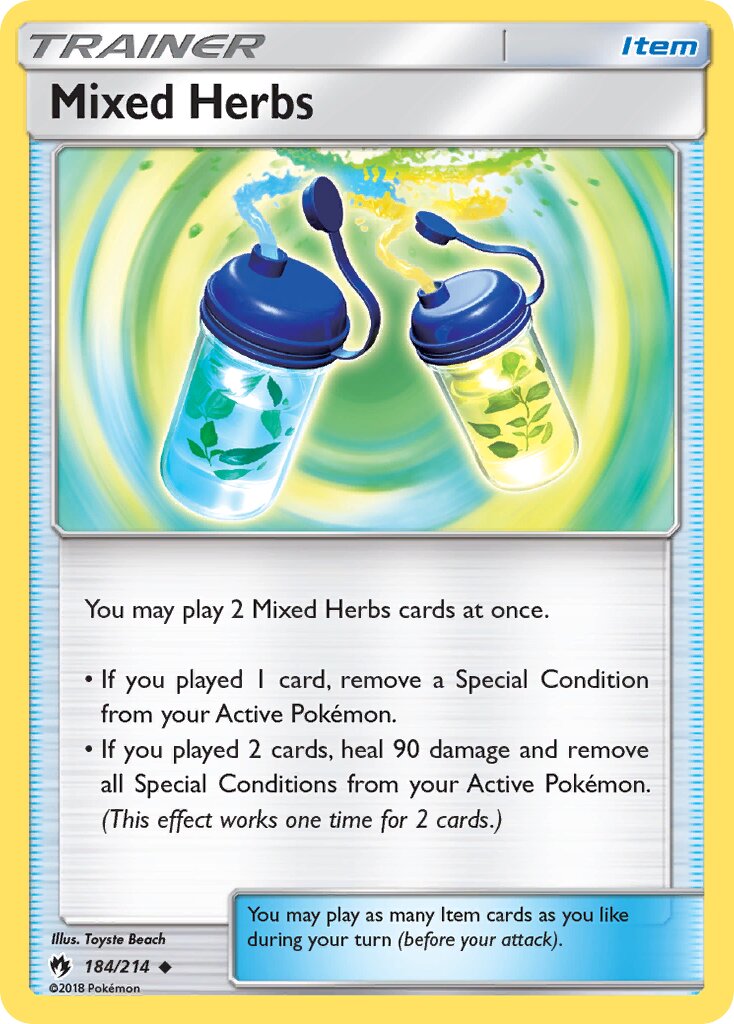 Mixed Herbs 184/236 — Lost Thunder (English Pokémon TCG card)