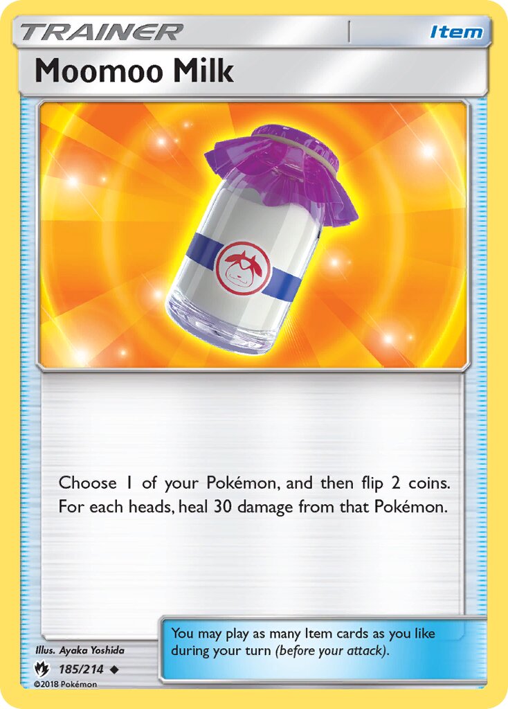 Moomoo Milk 185/236 — Lost Thunder (English Pokémon TCG card)