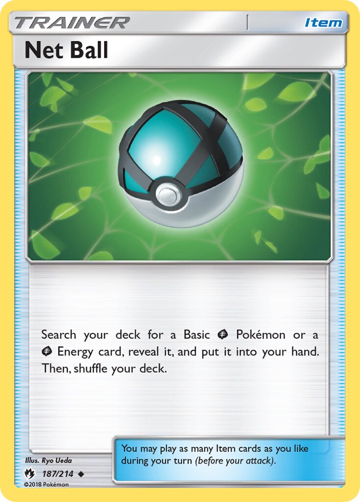 Net Ball 187/236 — Lost Thunder (English Pokémon TCG card)