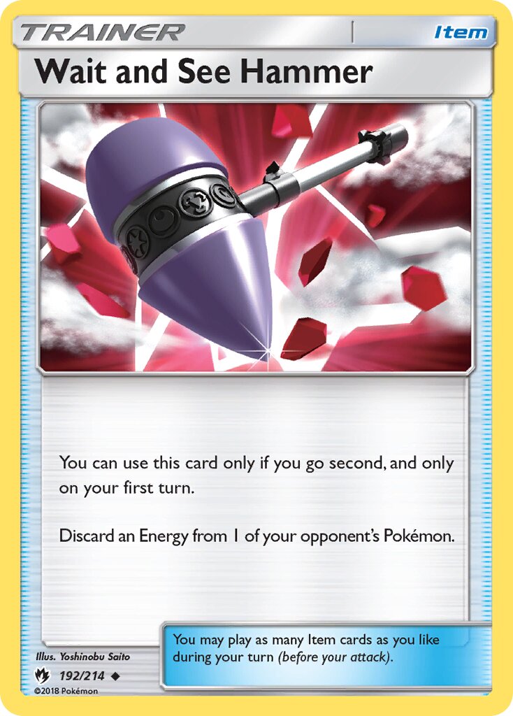 Wait and See Hammer 192/236 — Lost Thunder (English Pokémon TCG card)