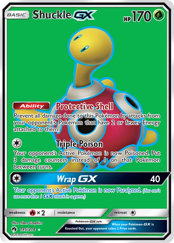 Shuckle-GX 195/236 — Lost Thunder (English Pokémon TCG card)