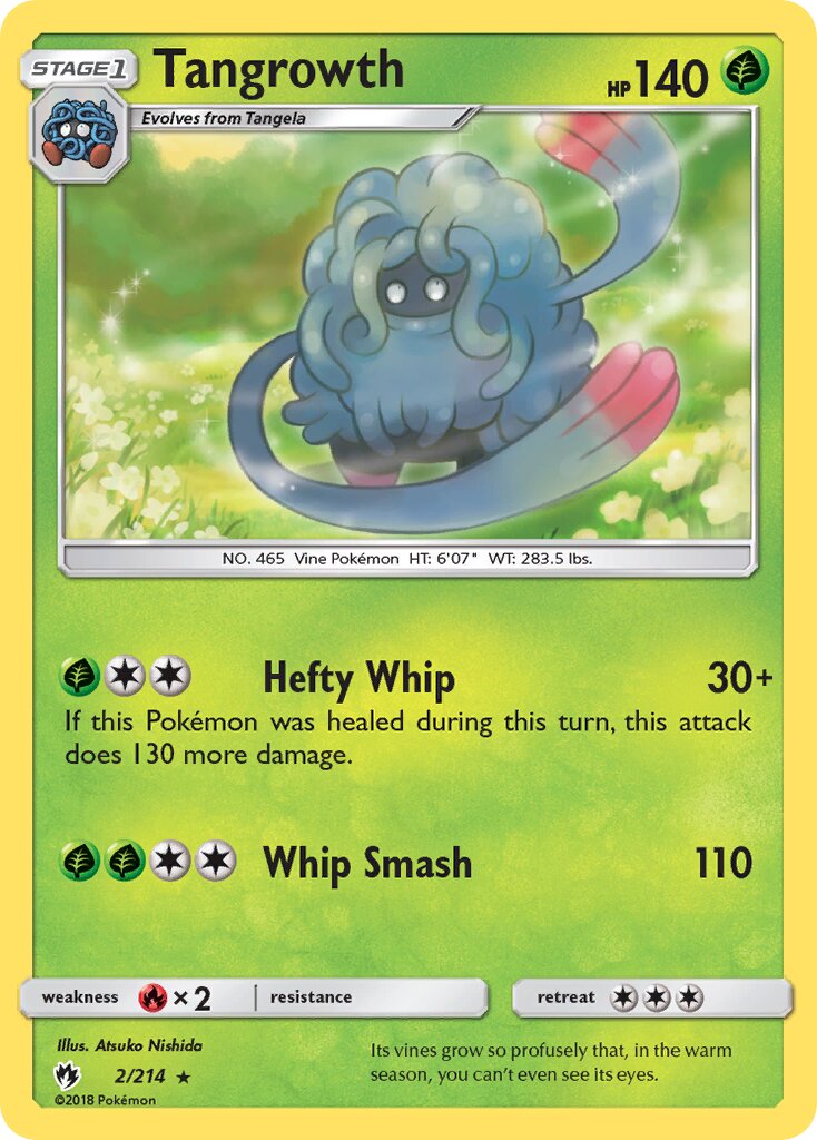 Tangrowth 002/236 — Lost Thunder (English Pokémon TCG card)