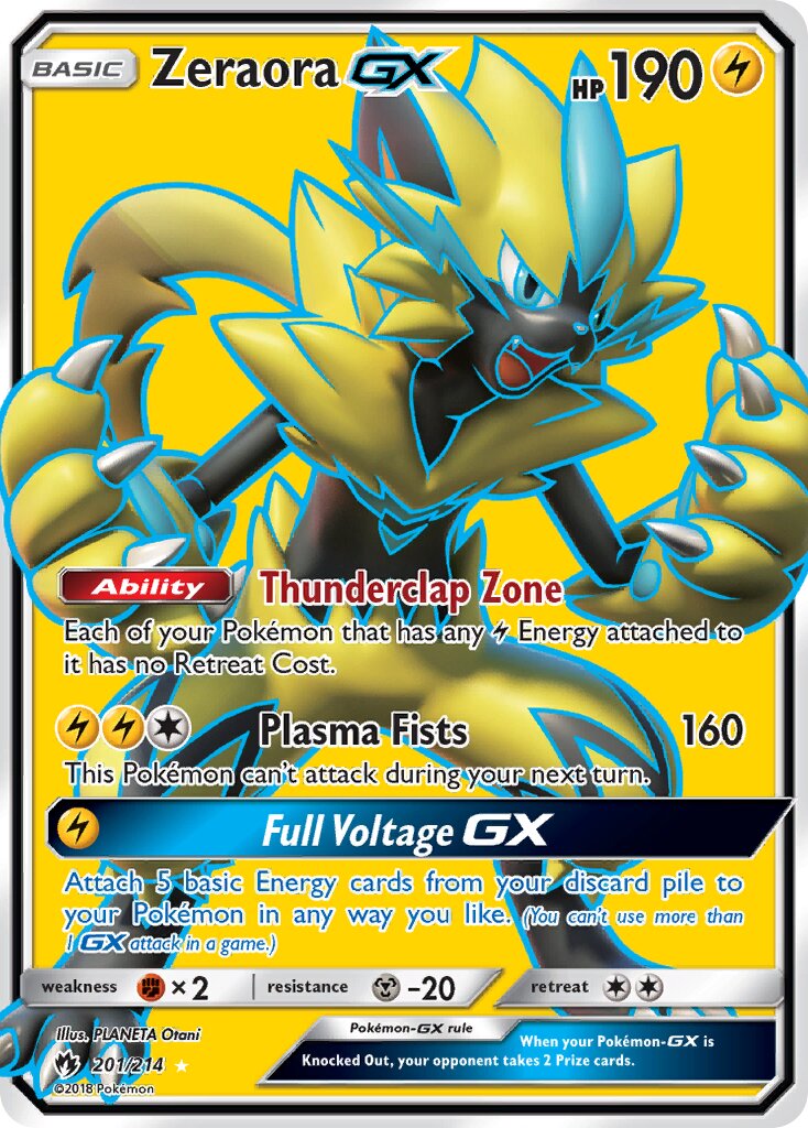 Zeraora-GX 201/236 — Lost Thunder (English Pokémon TCG card)