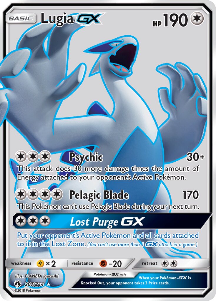 Lugia-GX 207/236 — Lost Thunder (English Pokémon TCG card)