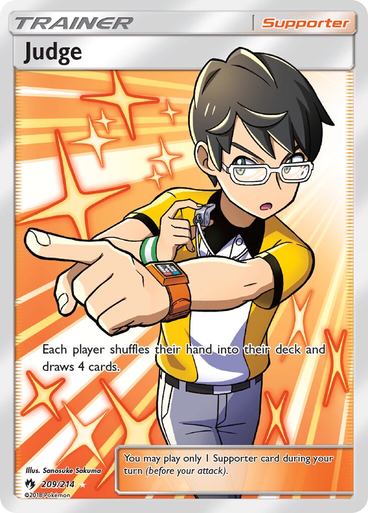 Judge 209/236 — Lost Thunder (English Pokémon TCG card)
