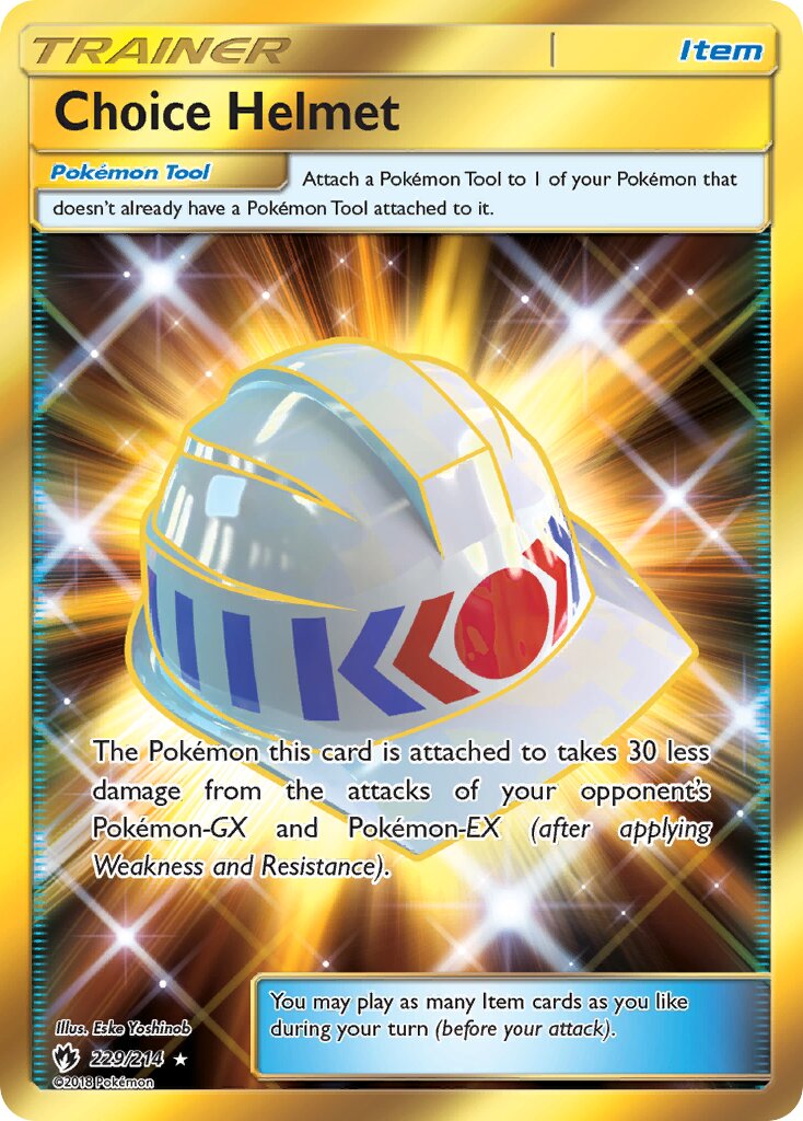 Choice Helmet 229/236 — Lost Thunder (English Pokémon TCG card)