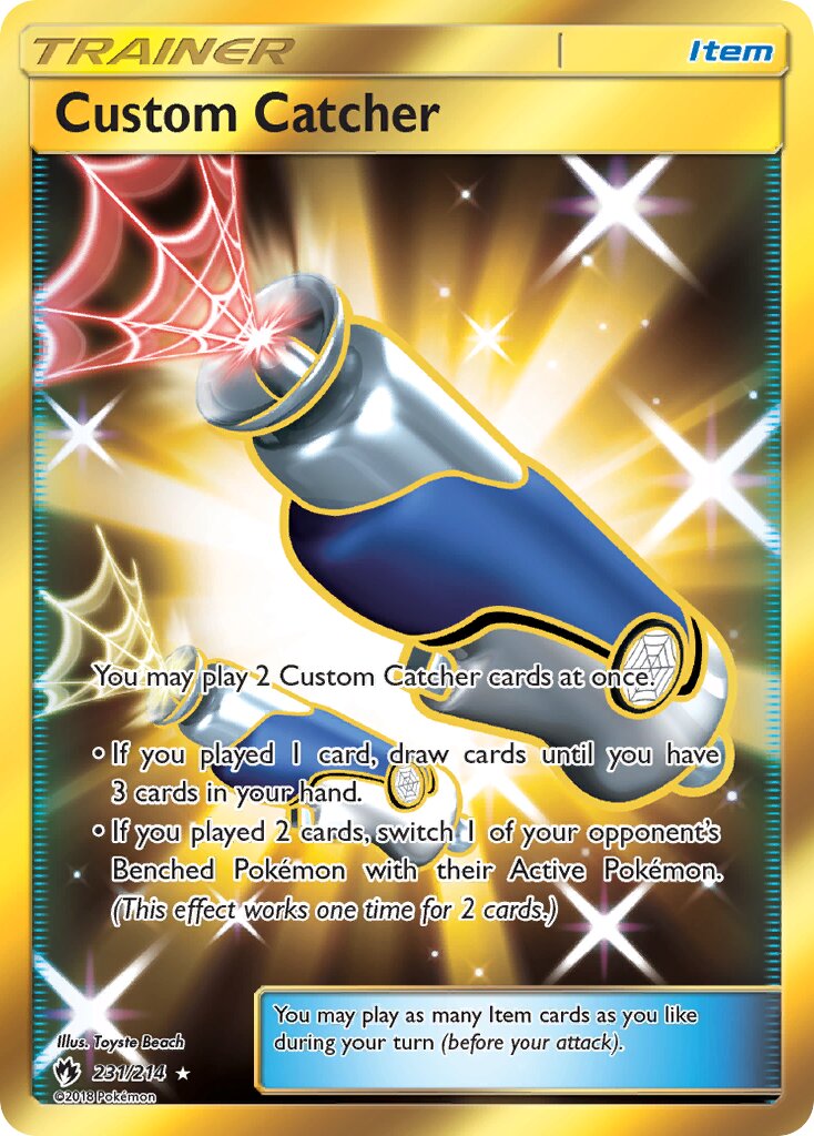 Custom Catcher 231/236 — Lost Thunder (English Pokémon TCG card)
