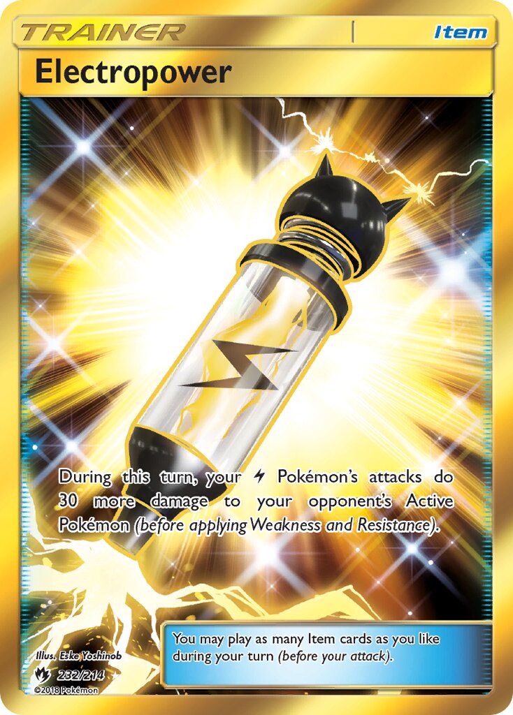 Electropower 232/236 — Lost Thunder (English Pokémon TCG card)