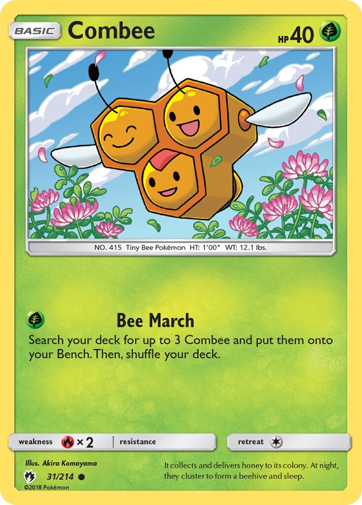 Combee 031/236 — Lost Thunder (English Pokémon TCG card)