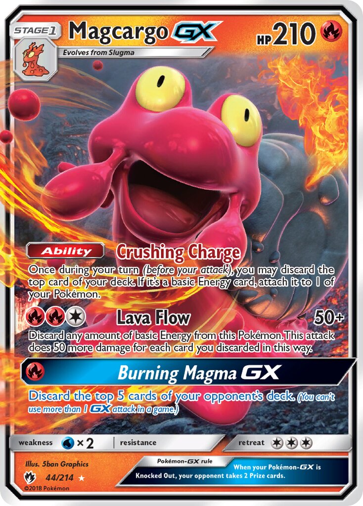 Magcargo-GX 044/236 — Lost Thunder (English Pokémon TCG card)