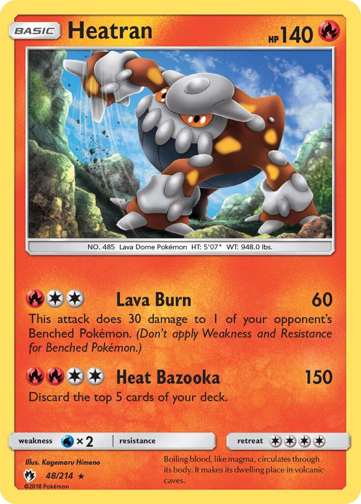 Heatran 048/236 — Lost Thunder (English Pokémon TCG card)