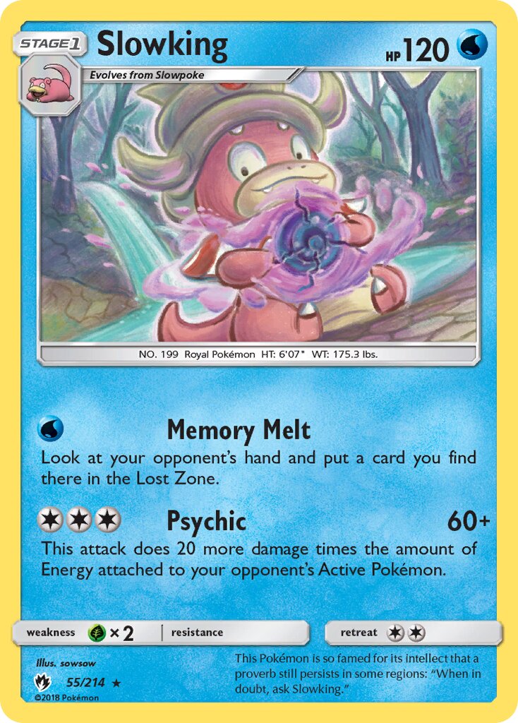 Slowking 055/236 — Lost Thunder (English Pokémon TCG card)