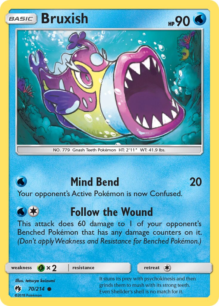 Bruxish 070/236 — Lost Thunder (English Pokémon TCG card)