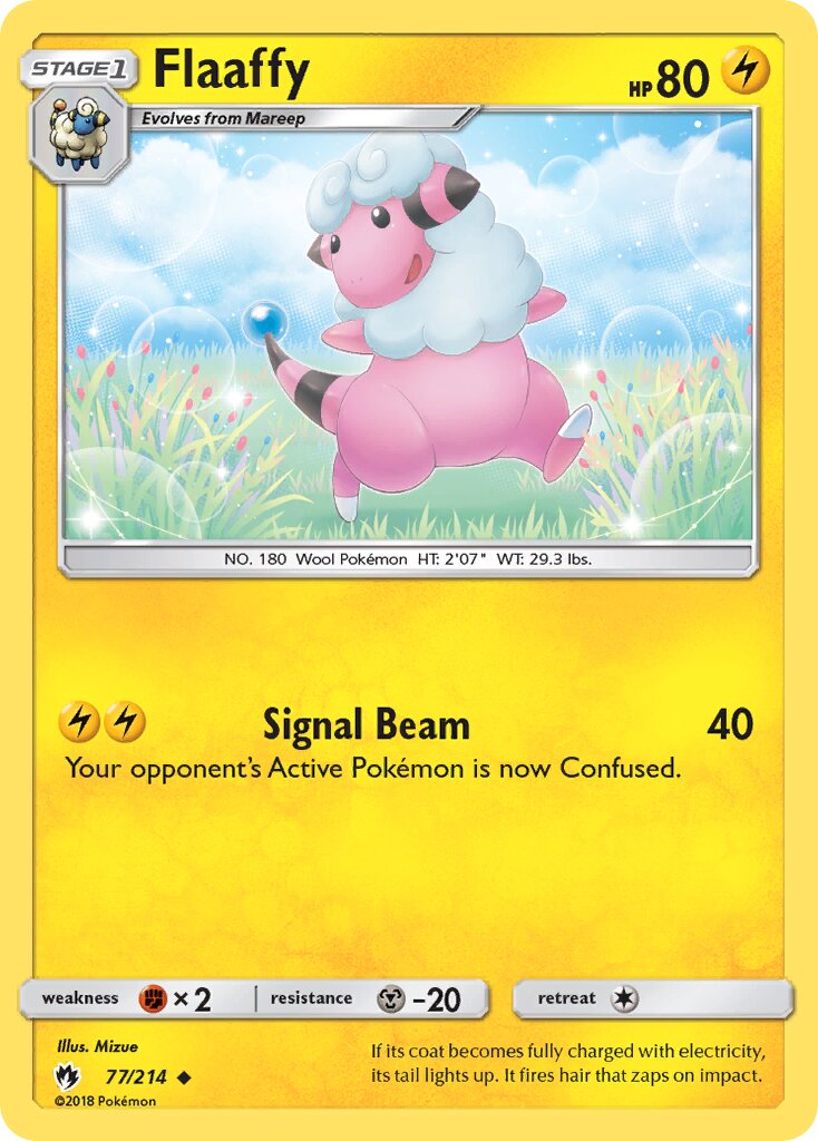 Flaaffy 077/236 — Lost Thunder (English Pokémon TCG card)