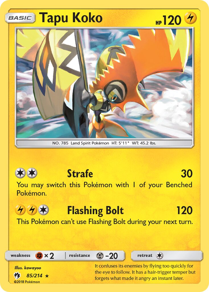 Tapu Koko 085/236 — Lost Thunder (English Pokémon TCG card)