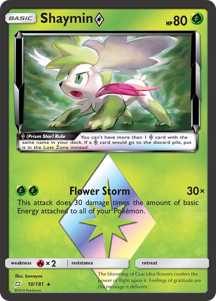 Shaymin ◇ 010/196 — Team Up (English Pokémon TCG card)