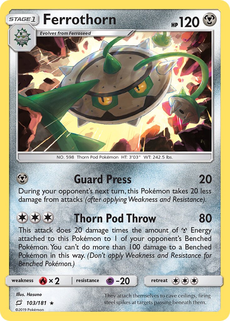Ferrothorn 103/196 — Team Up (English Pokémon TCG card)