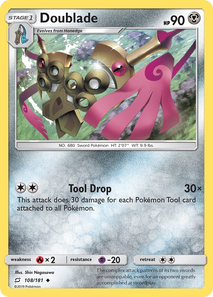 Doublade 108/196 — Team Up (English Pokémon TCG card)