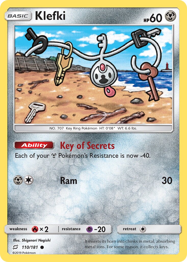 Klefki 110/196 — Team Up (English Pokémon TCG card)