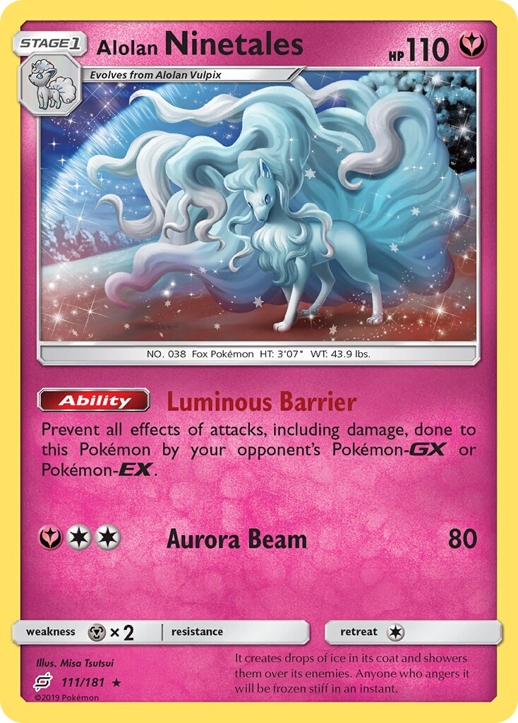 Alolan Ninetales 111/196 — Team Up (English Pokémon TCG card)